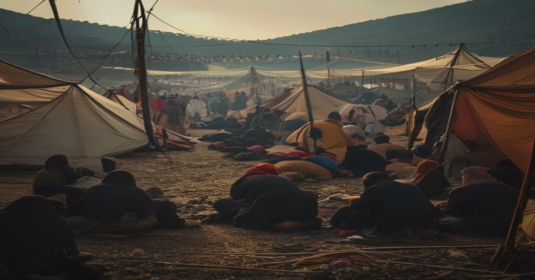 Jamaah Haji Indonesia Tidur di Luar Tenda Mina