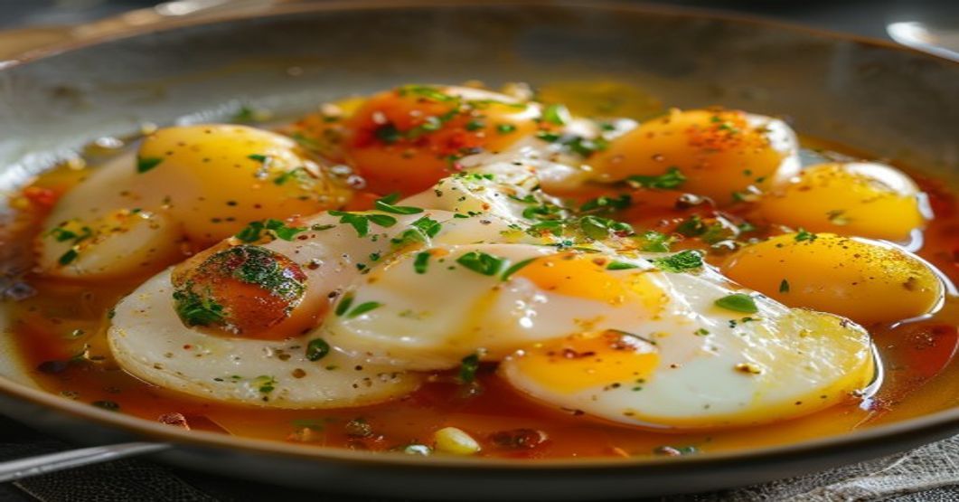 Resep Potato Egg Honey Sauce